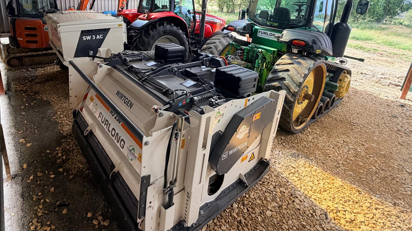 Wirtgen stabilisation mixer close up